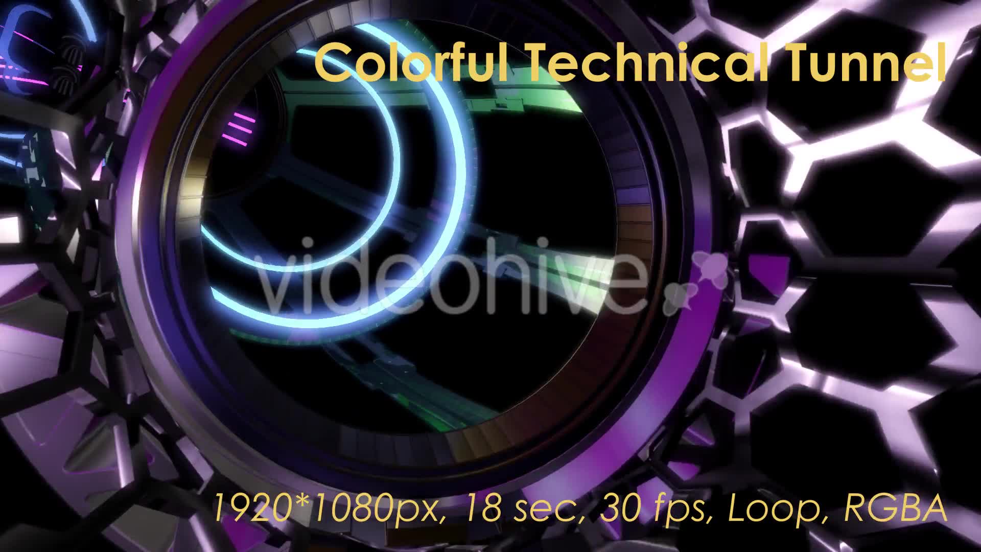 Colorful Technical Tunnel Videohive 21131228 Motion Graphics Image 7