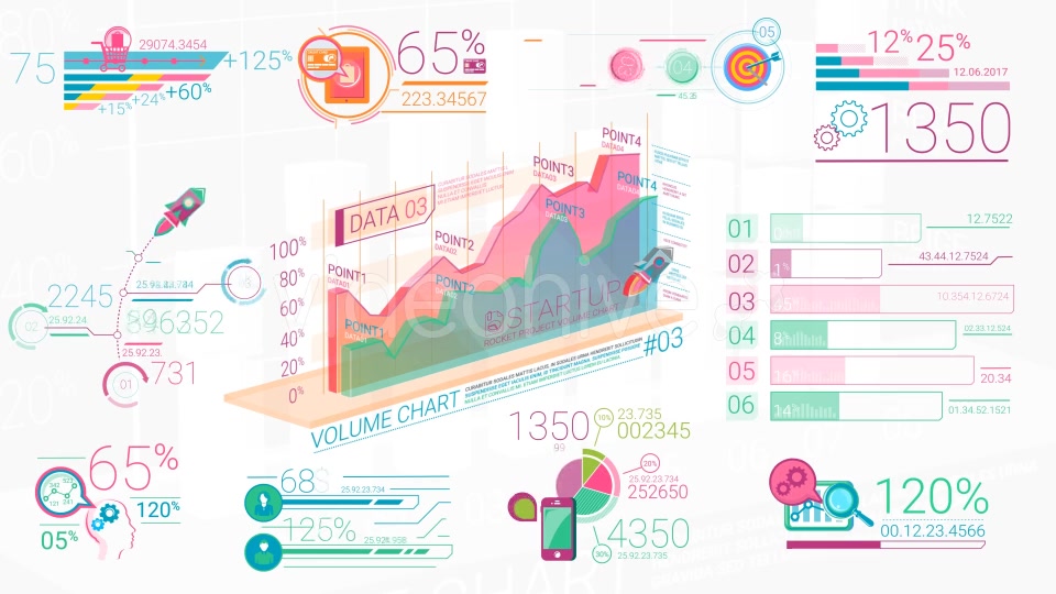 Colorfull Corporate Infographic Elements Videohive 20882216 Motion Graphics Image 11