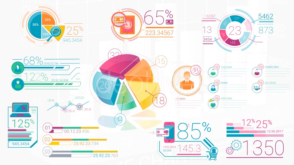 Colorfull Corporate Infographic Elements Videohive 20882216 Motion Graphics Image 5