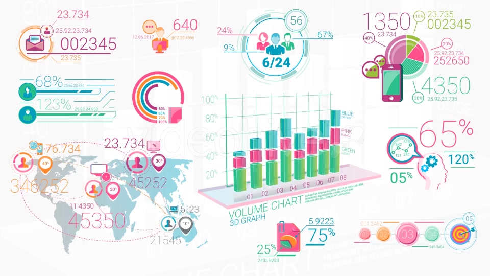 Colorfull Corporate Infographic Elements Videohive 20882216 Motion Graphics Image 7