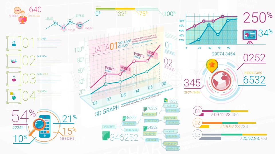 Colorfull Corporate Infographic Elements Videohive 20882216 Motion Graphics Image 9