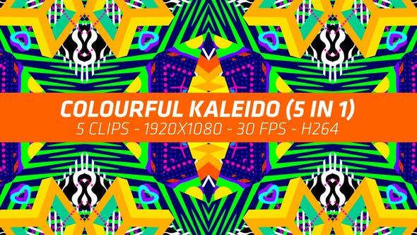 Colourful Kaleido (5 in 1) - 21713297 Download Videohive