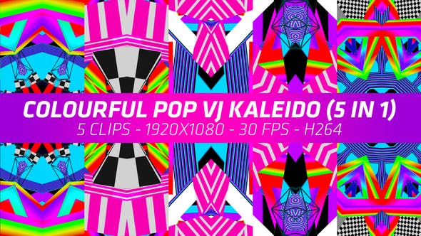 Colourful Pop VJ Kaleido - Download Videohive 21937376