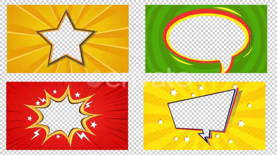 Comic Book Frames Videohive 23147642 Motion Graphics Image 9