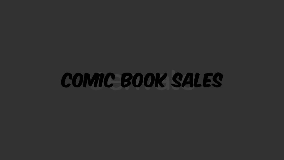 Comic Book Sales Videohive 21945249 Motion Graphics Image 1
