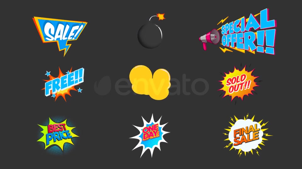 Comic Book Sales Videohive 21945249 Motion Graphics Image 3