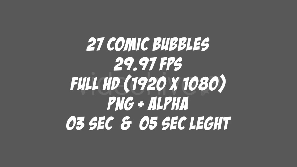 Comic Bubbles Pack 2 Videohive 21066900 Motion Graphics Image 12