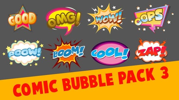 Comic Bubbles Pack 3 - 23264348 Videohive Download