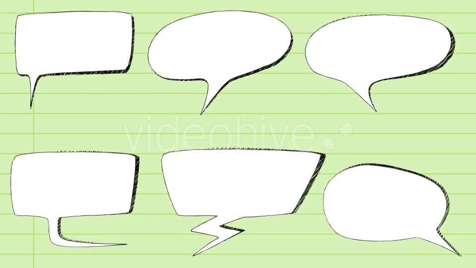 Comic Speech Bubbles and Extra Elements Videohive 8763539 Motion Graphics Image 7