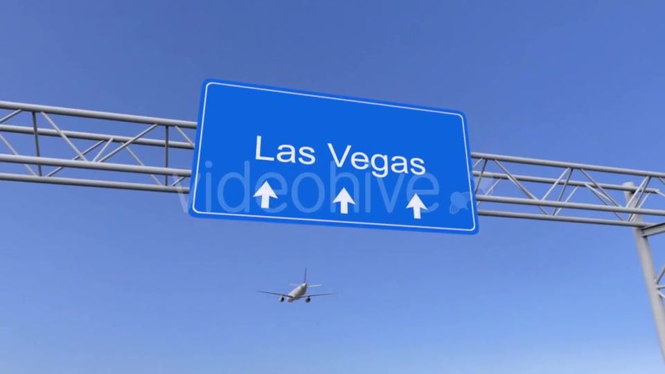 Commercial Airplane Arriving To Las Vegas Airport Travelling To United States Videohive 19592517 Motion Graphics Image 6