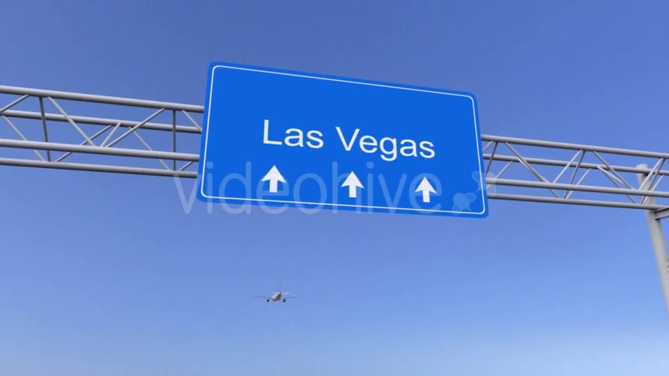 Commercial Airplane Arriving To Las Vegas Airport Travelling To United States Videohive 19592517 Motion Graphics Image 7