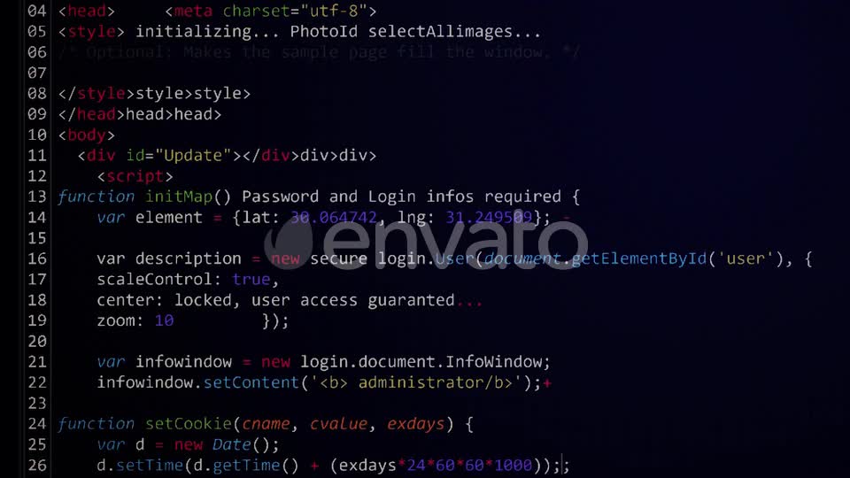 Computer Code Programming Screen Loop Videohive 25085885 Motion Graphics Image 1