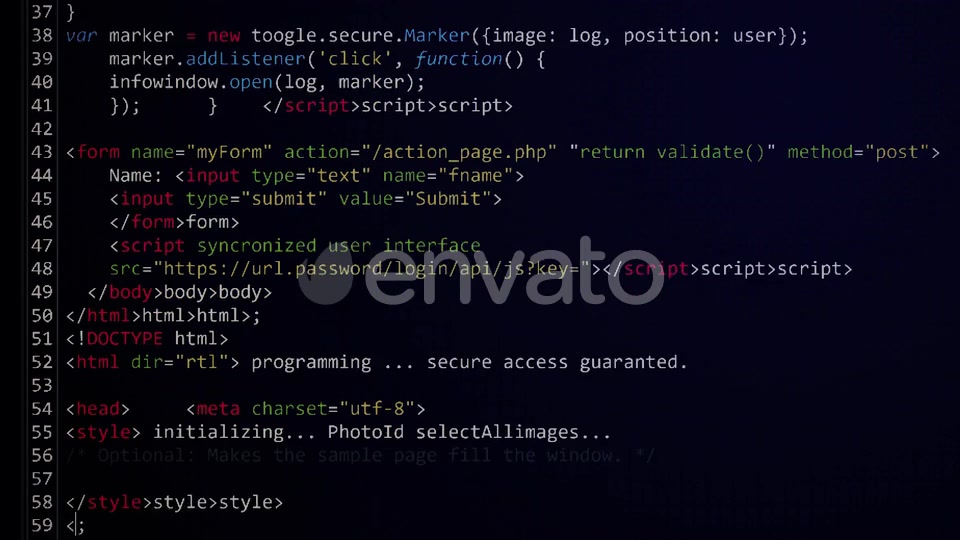 Computer Code Programming Screen Loop Videohive 25085885 Motion Graphics Image 5