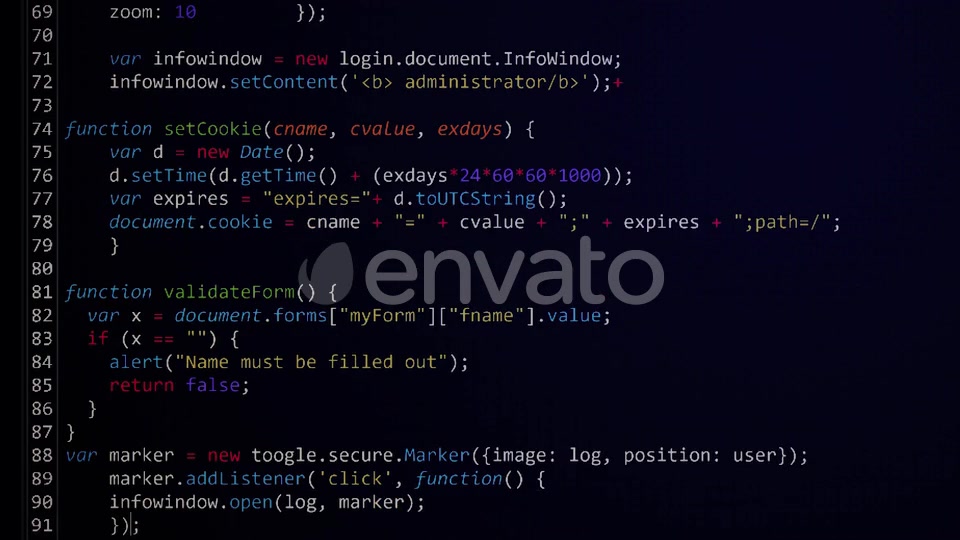 Computer Code Programming Screen Loop Videohive 25085885 Motion Graphics Image 9