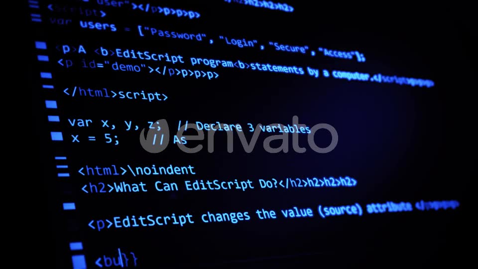 Computer Code Programming Screen Videohive 23274791 Motion Graphics Image 2