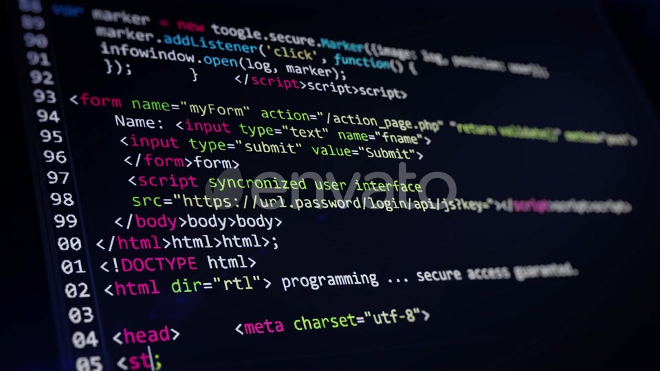 Computer Code Programming Screen Videohive 23984350 Motion Graphics Image 11