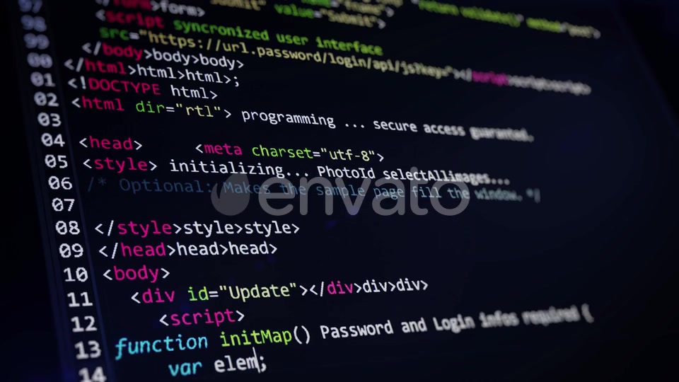 Computer Code Programming Screen Videohive 23984350 Motion Graphics Image 12
