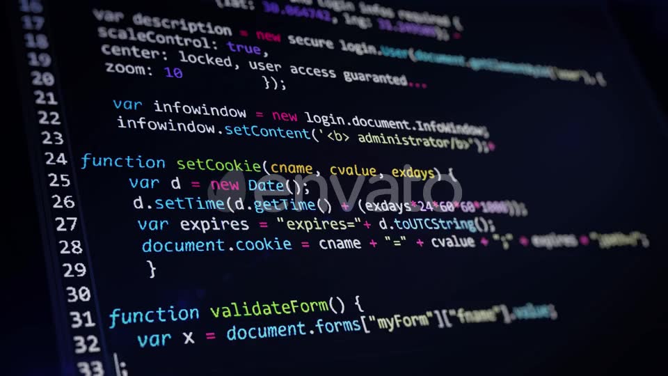 Computer Code Programming Screen Videohive 23984350 Motion Graphics Image 2