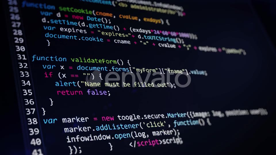 Computer Code Programming Screen Videohive 23984350 Motion Graphics Image 3