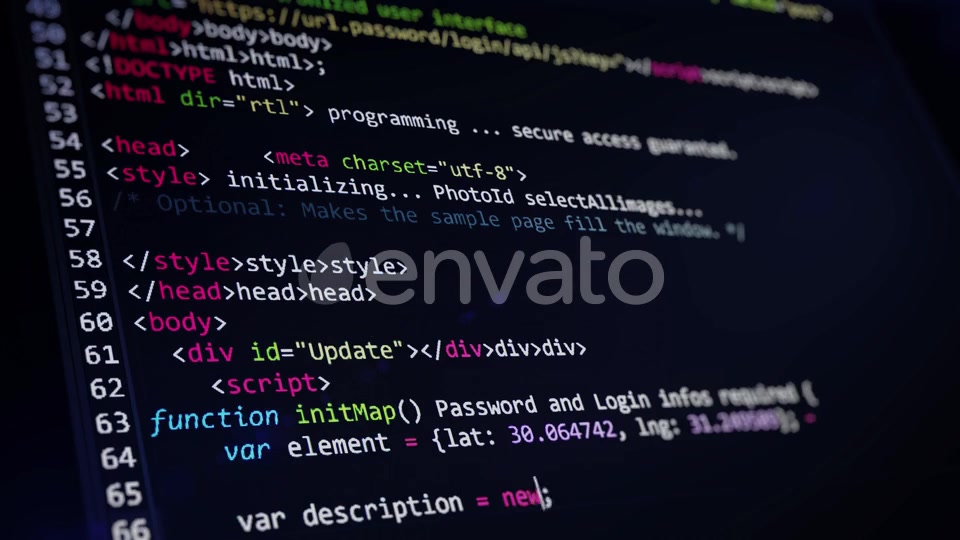 Computer Code Programming Screen Videohive 23984350 Motion Graphics Image 6