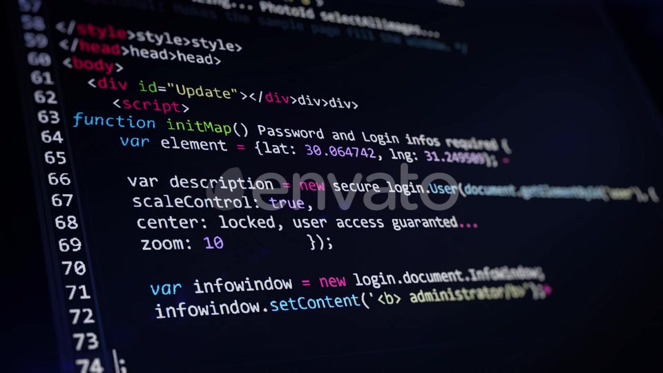 Computer Code Programming Screen Videohive 23984350 Motion Graphics Image 7