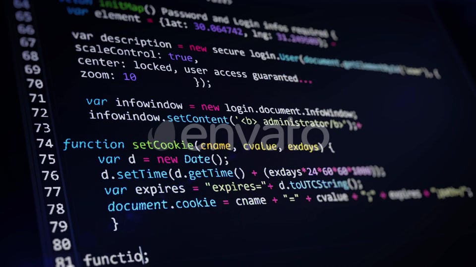 Computer Code Programming Screen Videohive 23984350 Motion Graphics Image 8