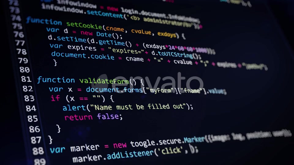 Computer Code Programming Screen Videohive 23984350 Motion Graphics Image 9
