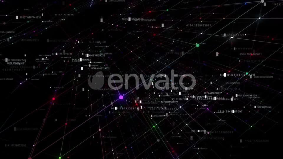 Computer Data Network With Hud Numbers Videohive 23434856 Motion Graphics Image 2