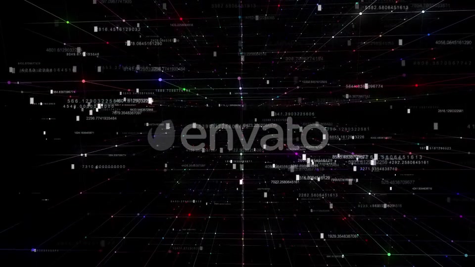 Computer Data Network With Hud Numbers Videohive 23434856 Motion Graphics Image 3