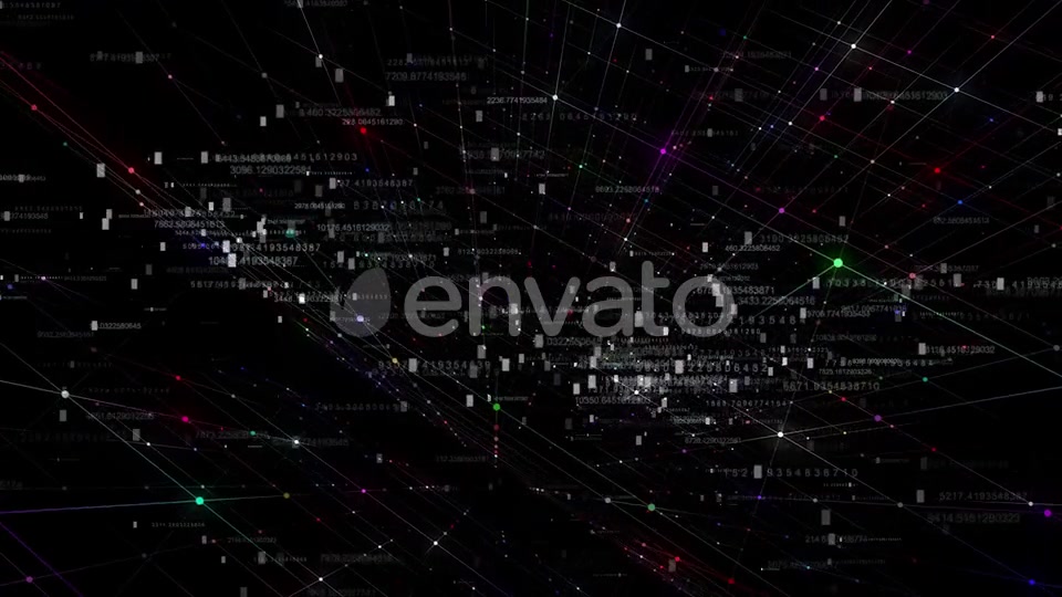 Computer Data Network With Hud Numbers Videohive 23434856 Motion Graphics Image 4