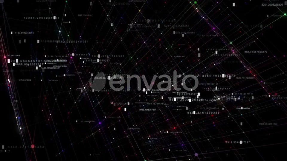 Computer Data Network With Hud Numbers Videohive 23434856 Motion Graphics Image 5