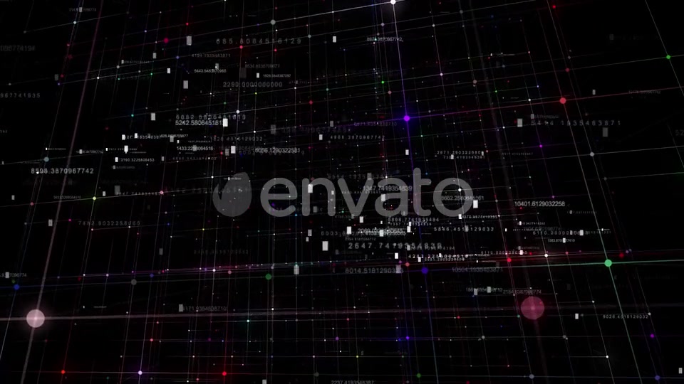Computer Data Network With Hud Numbers Videohive 23434856 Motion Graphics Image 6