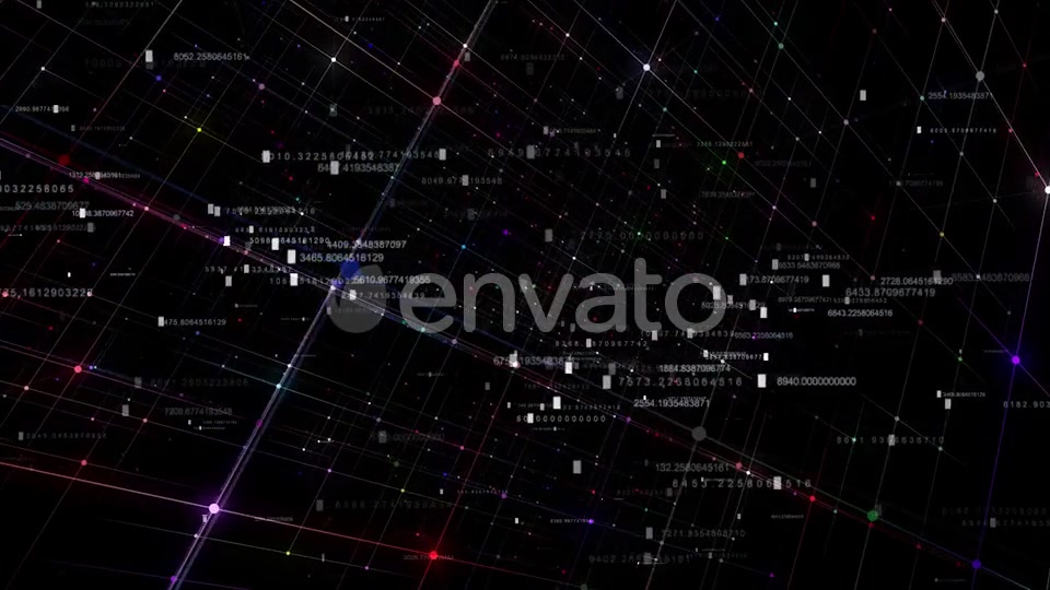 Computer Data Network With Hud Numbers Videohive 23434856 Motion Graphics Image 7