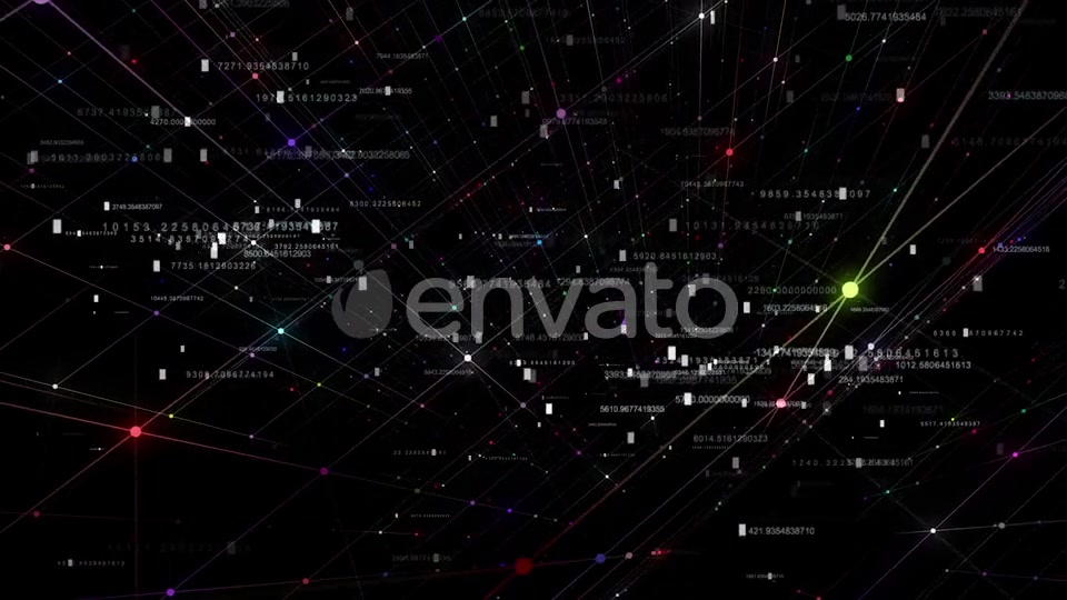 Computer Data Network With Hud Numbers Videohive 23434856 Motion Graphics Image 8