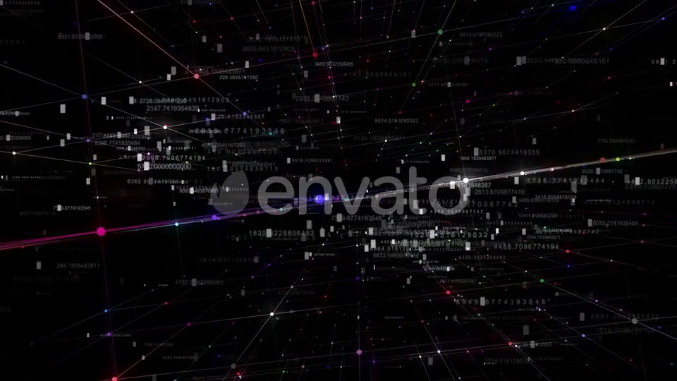 Computer Data Network With Hud Numbers Videohive 23434856 Motion Graphics Image 9