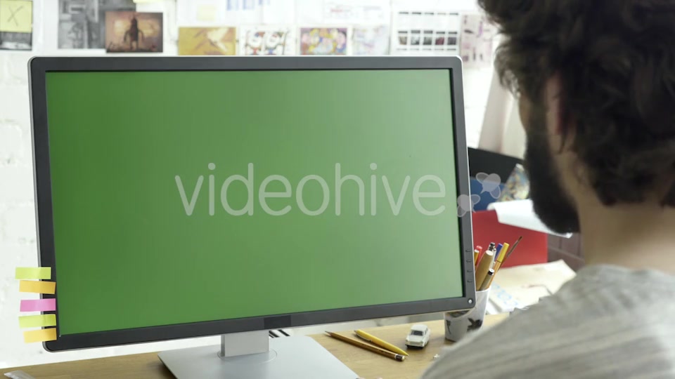 Computer Green Screen For Mock Up  Videohive 12965764 Stock Footage Image 11