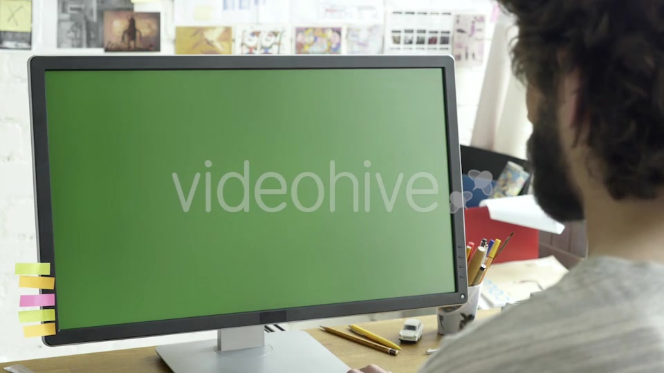 Computer Green Screen For Mock Up  Videohive 12965764 Stock Footage Image 4