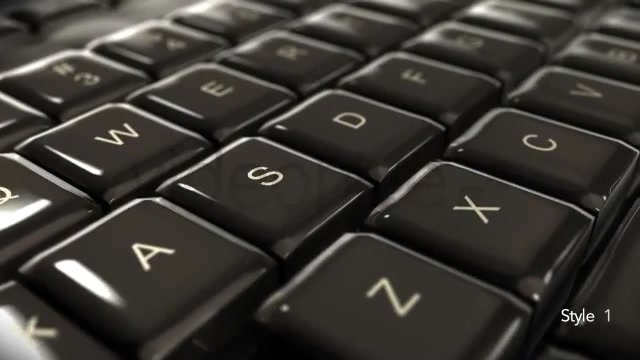 Computer Keyboard Closeup on Keys Typing & Pan Videohive 5275002 Motion Graphics Image 3