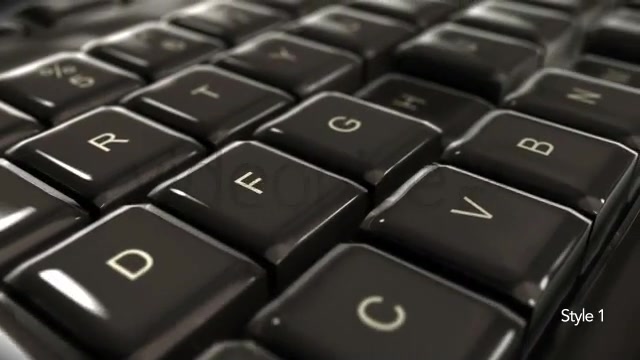 Computer Keyboard Closeup on Keys Typing & Pan Videohive 5275002 Motion Graphics Image 4