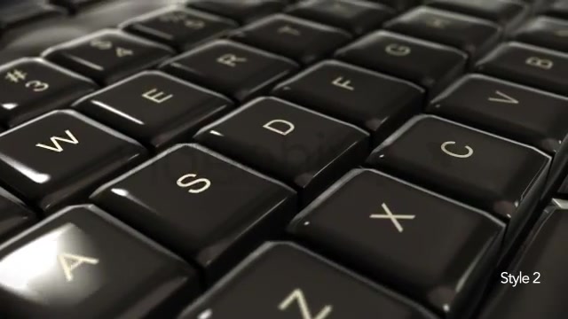 Computer Keyboard Closeup on Keys Typing & Pan Videohive 5275002 Motion Graphics Image 7