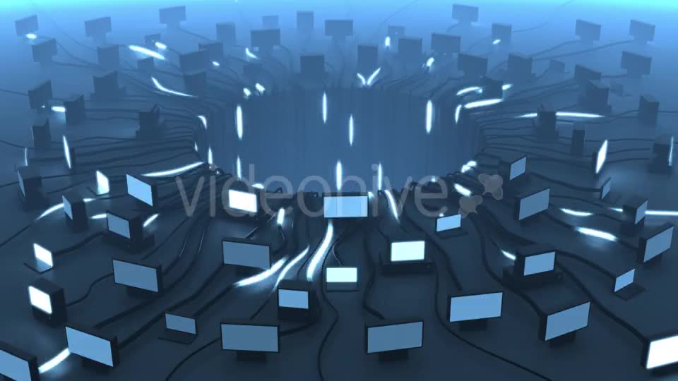 Conceptual Clip Of Multiple Devices And Network Cable Signals Videohive 16612325 Motion Graphics Image 2