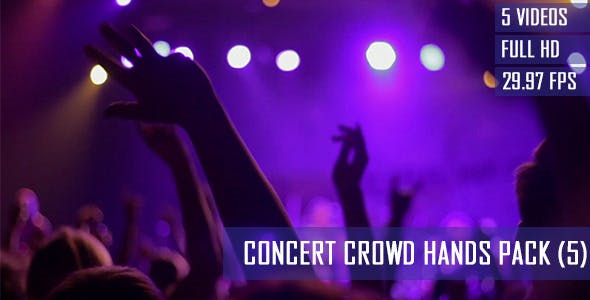 Concert Crowd Hands (5 Pack)  - Download Videohive 7868050