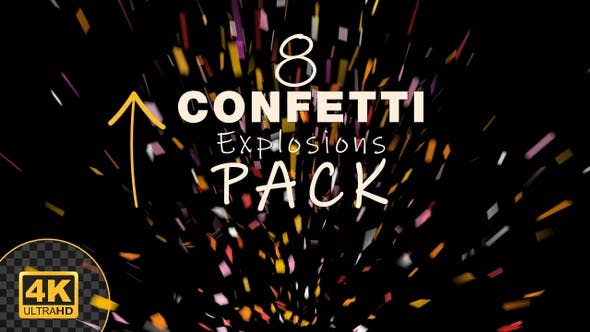 Confetti Explosions 4K - 23730045 Download Videohive