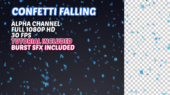 Confetti Falling - 16399251 Videohive Download
