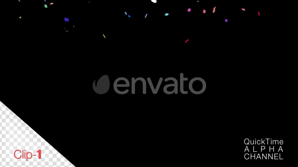 Confetti Falling Alpha Channel 4K Videohive 24775560 Motion Graphics Image 1
