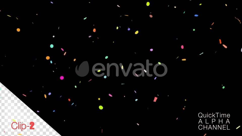 Confetti Falling Alpha Channel 4K Videohive 24775560 Motion Graphics Image 10