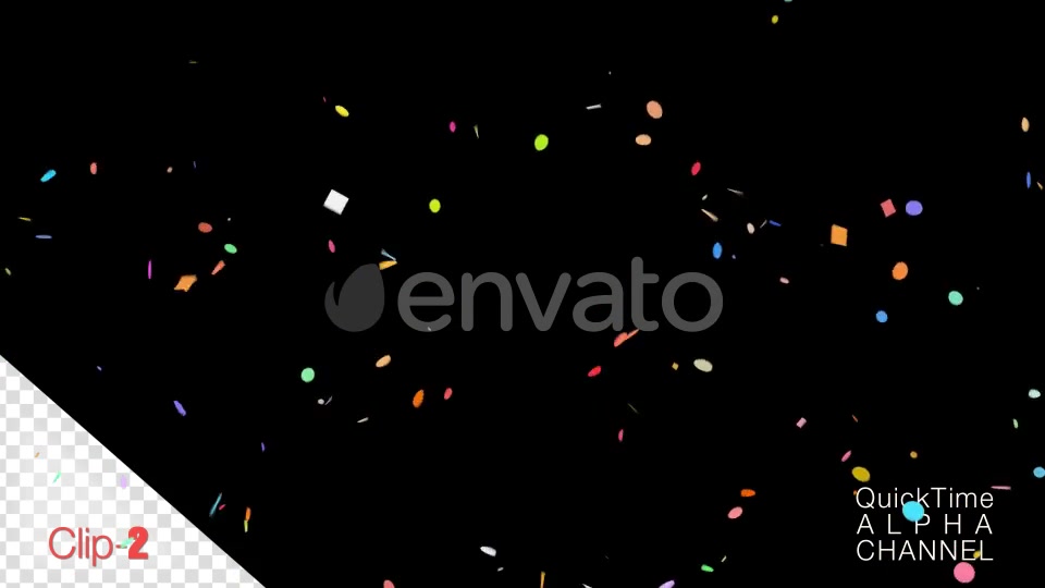 Confetti Falling Alpha Channel 4K Videohive 24775560 Motion Graphics Image 12