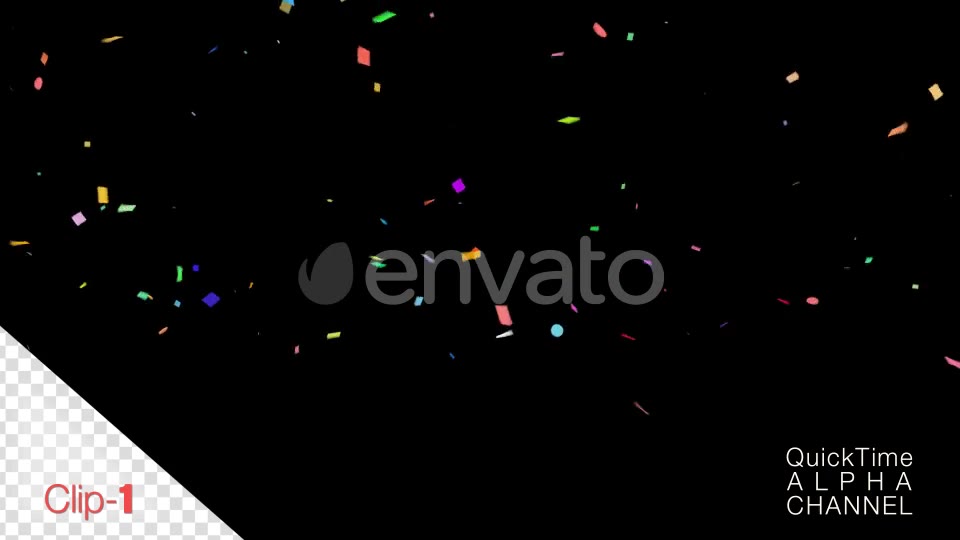 Confetti Falling Alpha Channel 4K Videohive 24775560 Motion Graphics Image 2