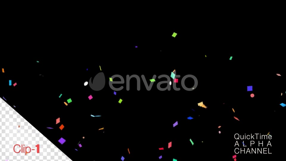 Confetti Falling Alpha Channel 4K Videohive 24775560 Motion Graphics Image 6