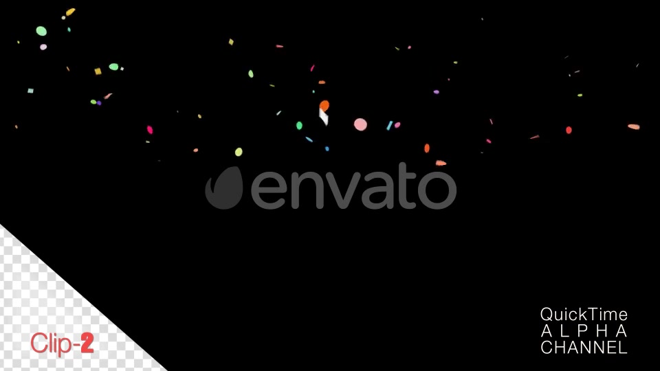 Confetti Falling Alpha Channel 4K Videohive 24775560 Motion Graphics Image 8